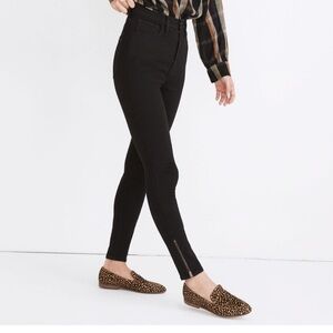 Madewell 11” Roadtripper Black Zipper Ankle